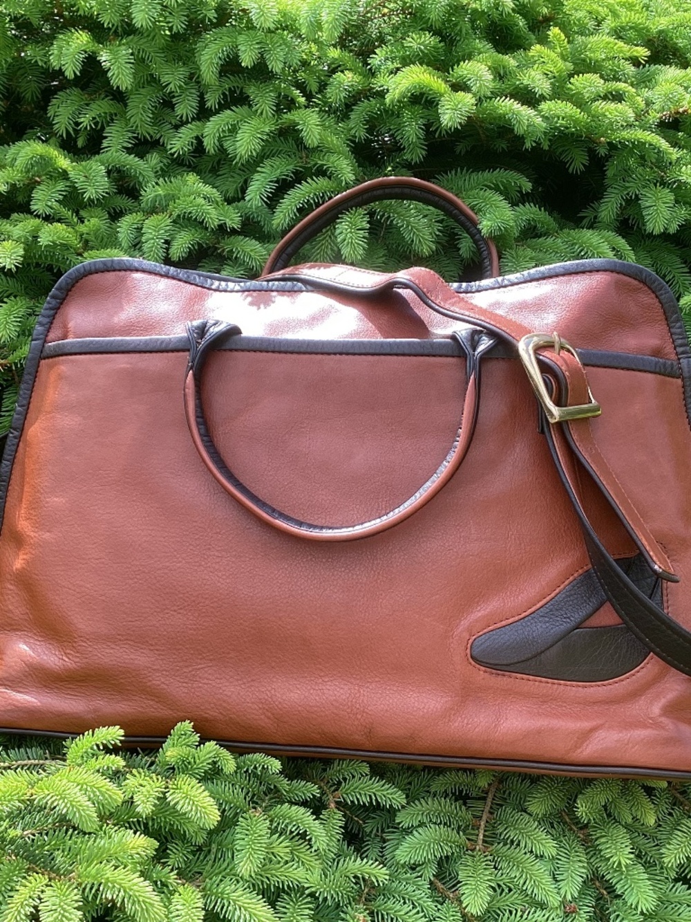 Mowen Leather Designs Fine Soft Leather Briefcase Laptop Messenger Bag🦋